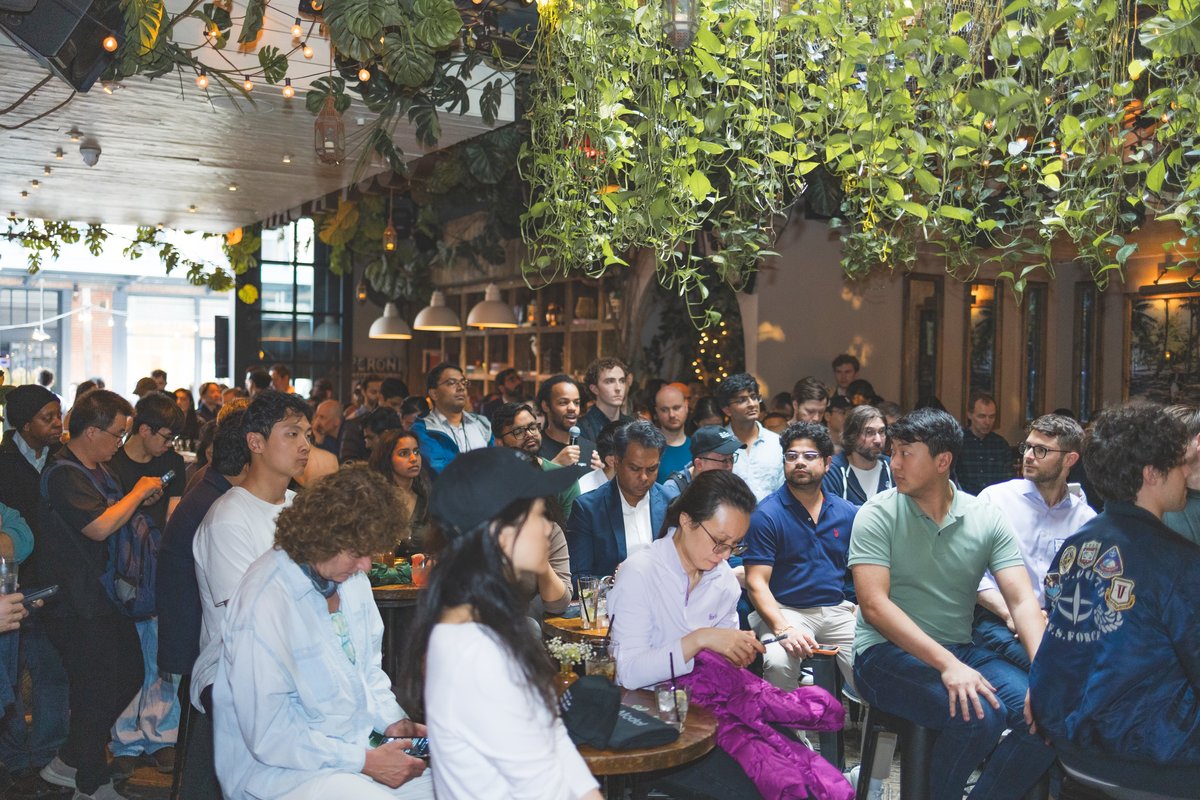 Packed audience at Agentics NYC May 2026 meetup
