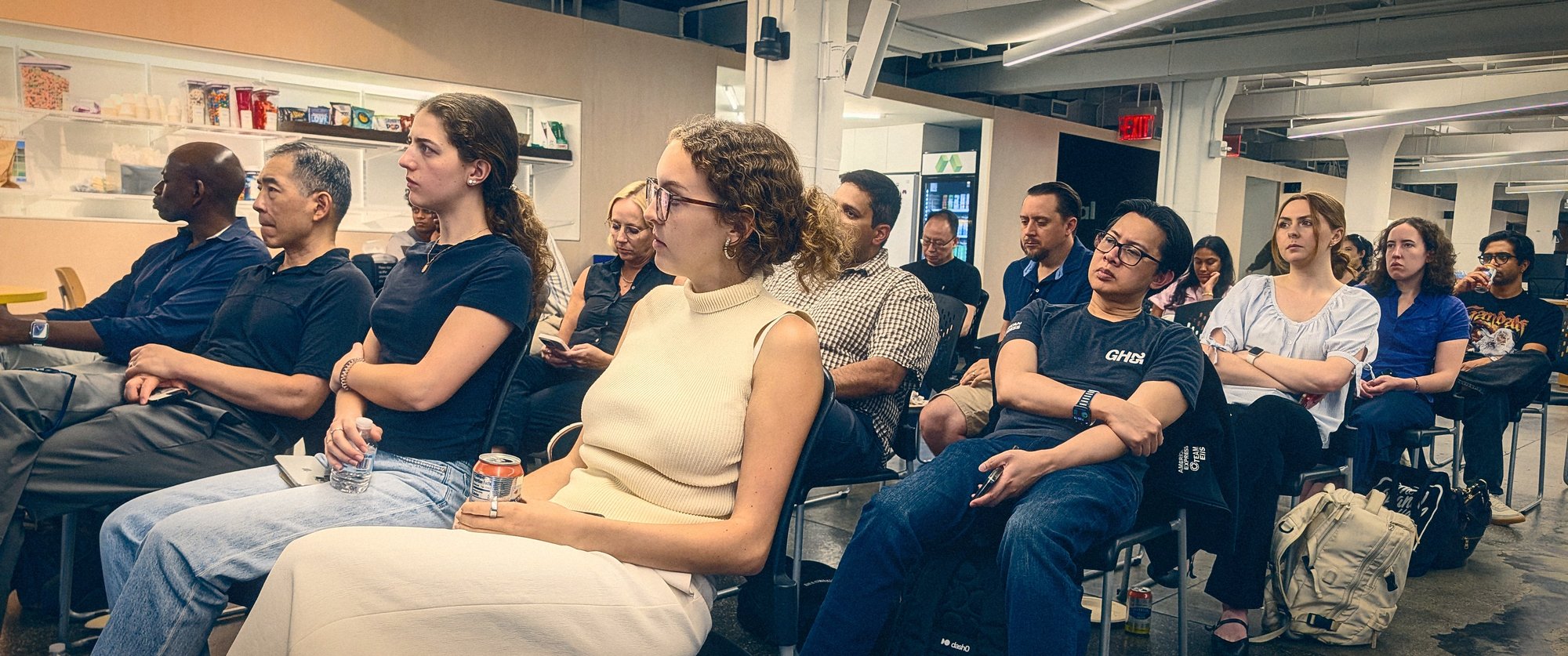 Full house at the Modal offices
